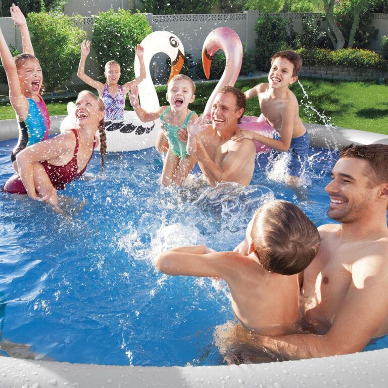 Conjunto de piscina inflable circular Fast Set de Bestway de 4.57 m x 1.22 m