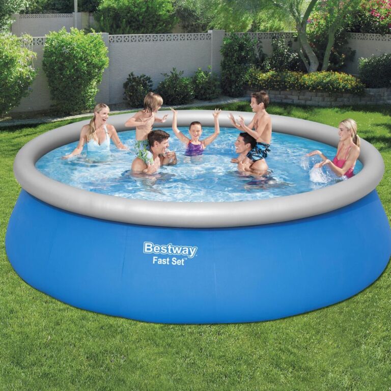 Conjunto de piscina inflable circular Fast Set de Bestway de 4.57 m x 1.22 m