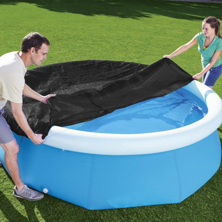 Cubierta redonda para piscina de 2,82 m x 1,96 m de Flowclear