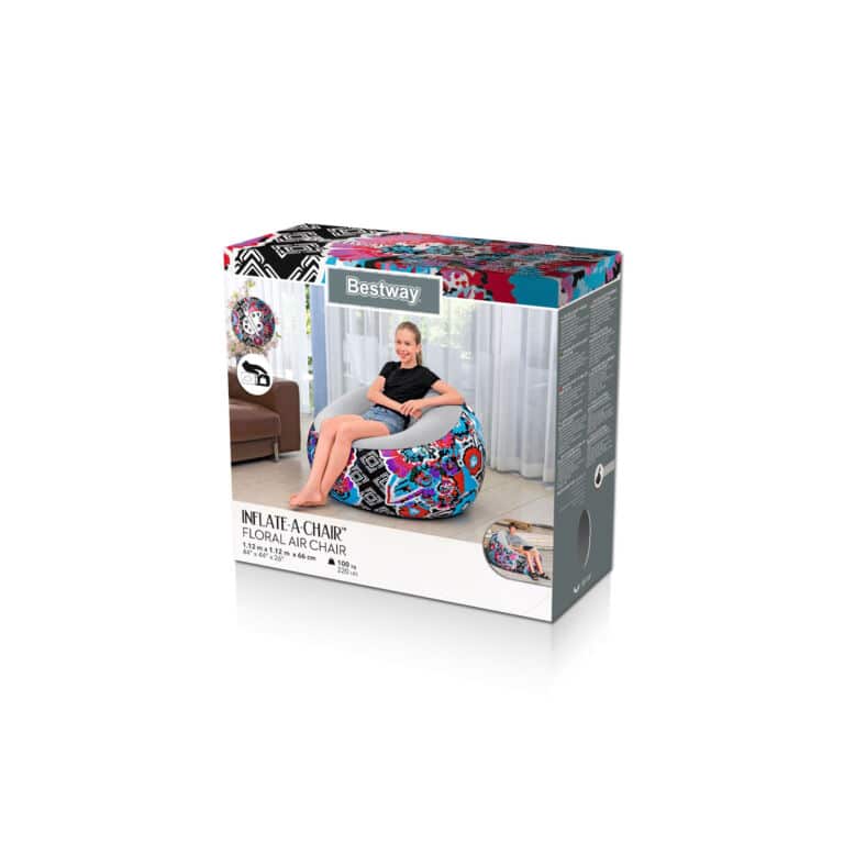 Sillón Hinchable Bestway Floral Inflate-A-Chair
