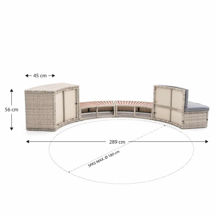 Revestimientos Spa Hinchable Half Surround 180