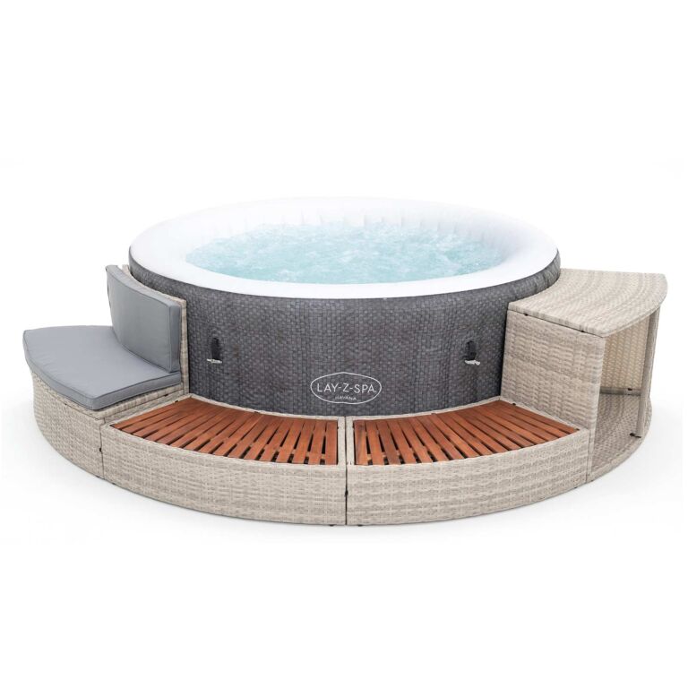 Pack Spa inflable con control por aplicación para 2-4 personas Lay-Z-Spa Havana AirJet con Revestimiento HALF SURROUND 180"