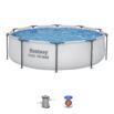 Conjunto de piscina sobre superficie Steel Pro MAX de Bestway de 3.05 m x 76 cm