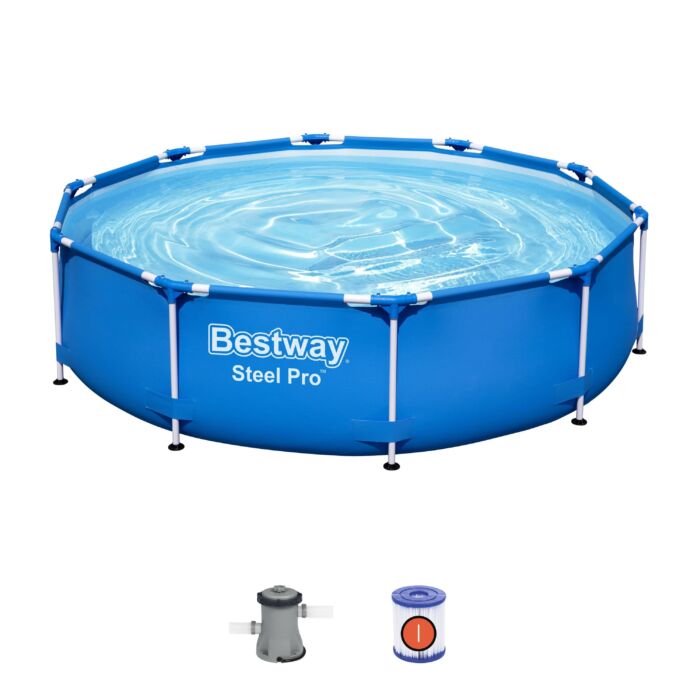 Set de piscina redonda Steel Pro 3.05m x 76cm con bomba de filtrado