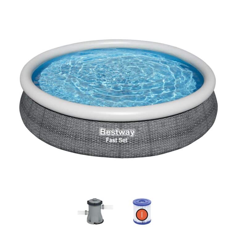 Bestway Fast Set Conjunto de Piscina Hinchable Redonda 3,66 m x 76 cm