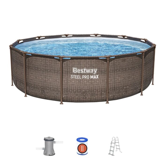 Conjunto de Piscina Desmontable Steel Pro MAX Bestway 3.66 m x 1.00 m