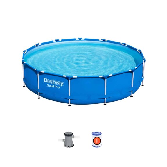 Set de piscina desmontable Bestway Steel Pro 396m x 84cm