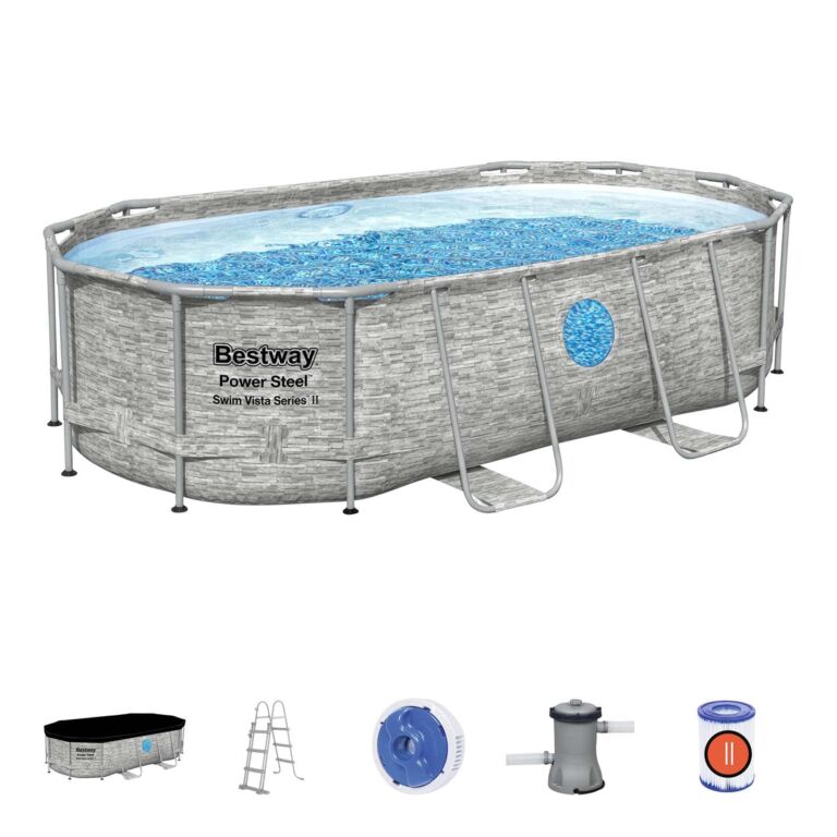Conjunto de Piscina Desmontable Power Steel Swim Vista Series II Bestway 4.27 m x 2.50 m x 1.00 m