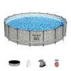 Conjunto de Piscina Desmontable Redonda Bestway Steel Pro MAX de 5,49 m x 1,22