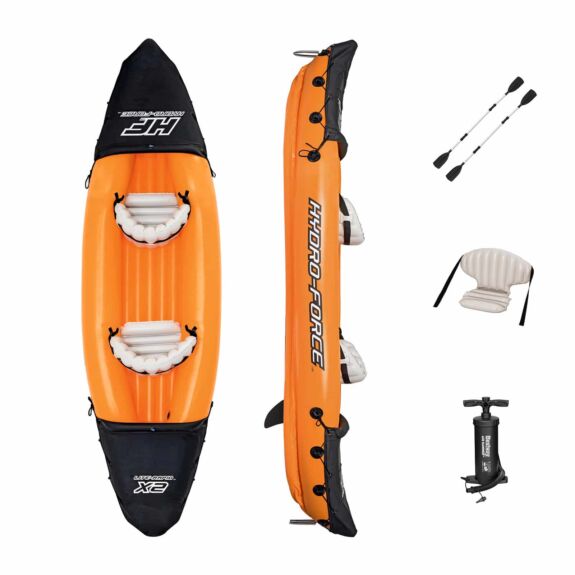 Conjunto de kayak inflable Lite-Rapid X2 de Hydro-Force 321 X 88 X 42 CM