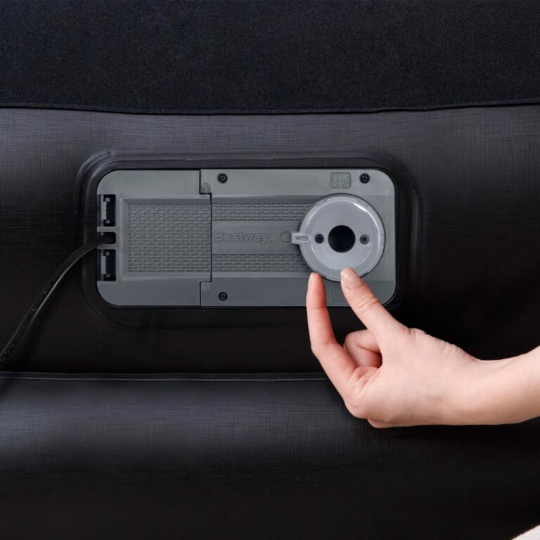 Colchón hinchable individual con bomba AC integrada 