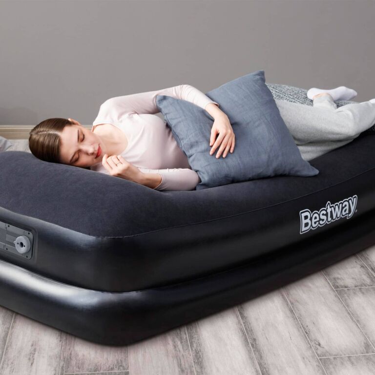 Colchón hinchable individual con bomba AC integrada 