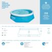 Set de piscina hinchable redonda Fast Set de Bestway 2.44 m x 66 cm Set de piscina hinchable redonda Fast Set de Bestway 2.44 m x 66 cm