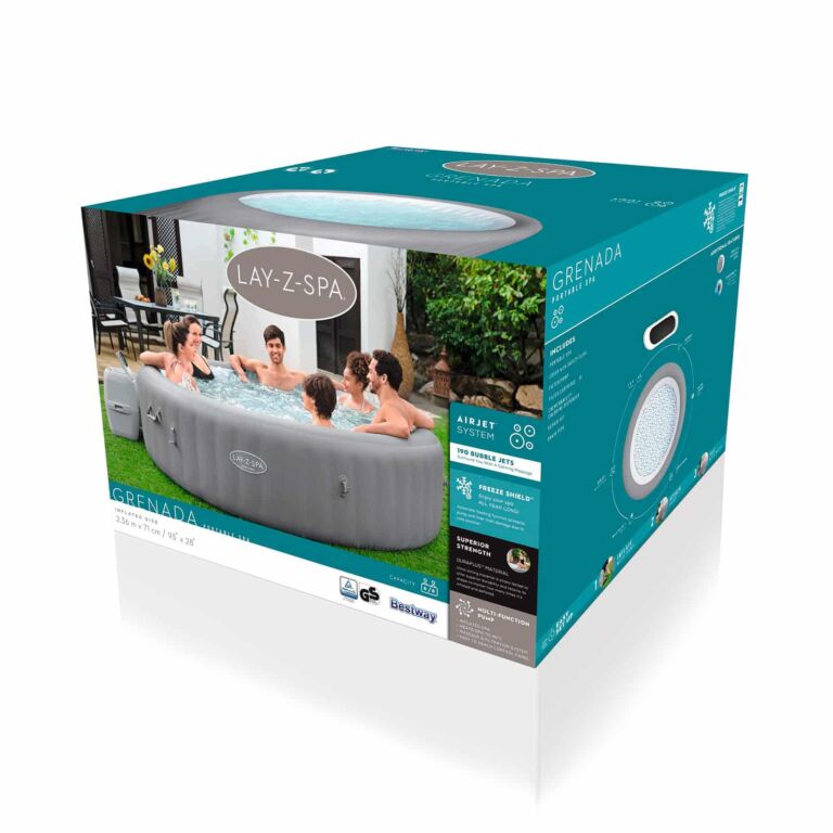 Bañera de Hidromasaje Hinchable Lay-Z-Spa Granada AirJet 6-8 personas