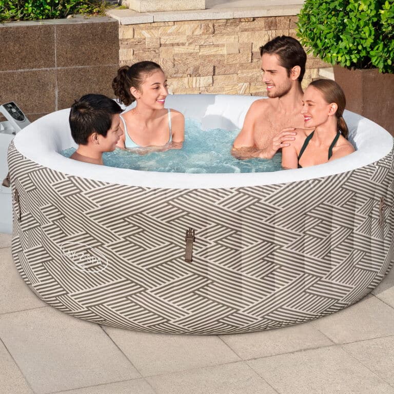 Pack de hidromasaje inflable para 2-4 personas Lay-Z-Spa Madrid Airjet con accesorios