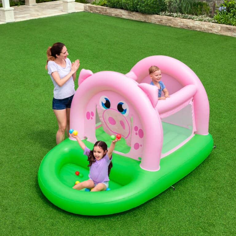 Saltador y Piscina de Bolas Hinchable Oinkster Pig Bestway