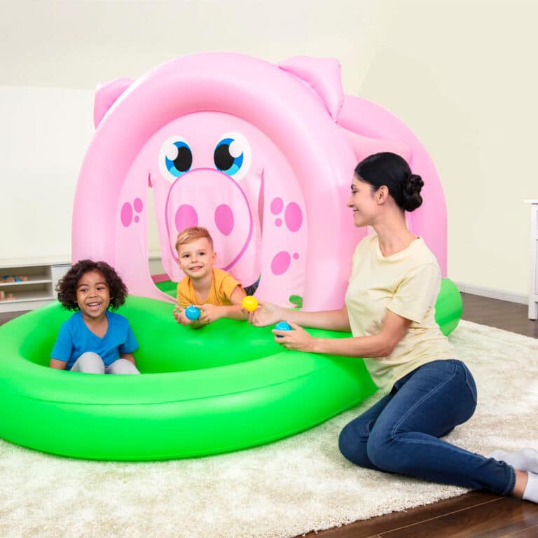 Saltador y Piscina de Bolas Hinchable Oinkster Pig Bestway