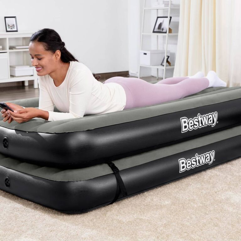 Colchón de Aire Bestway 1,88 m x 99 cm x 25 cm Tritech Connect and Rest 3 en 1 Twin/King