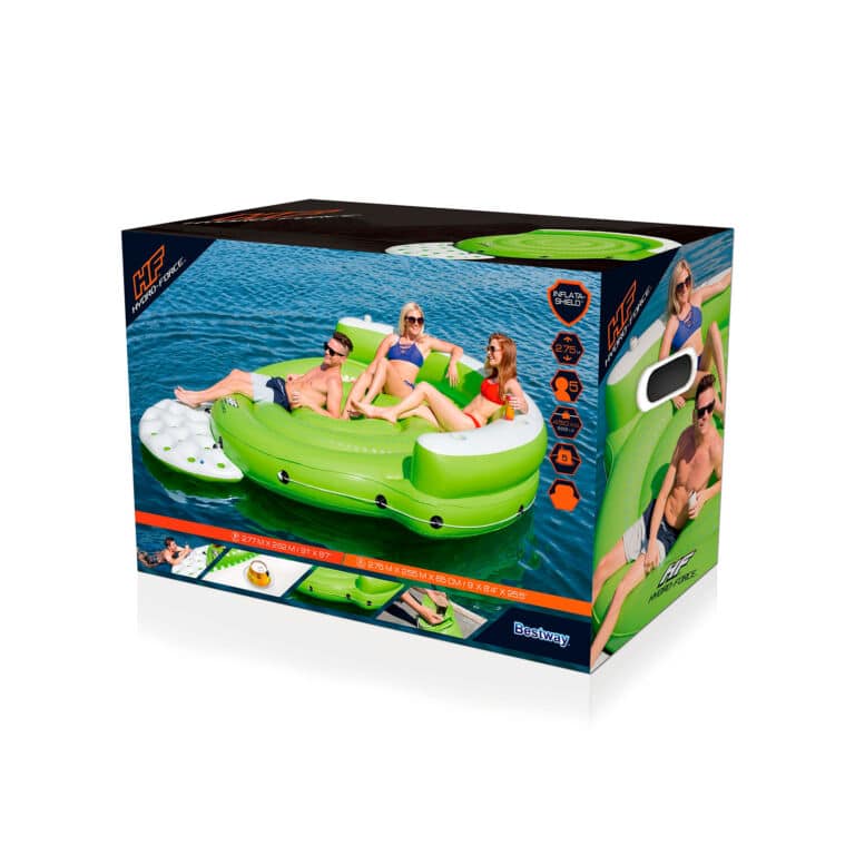 Isla hinchable Hydro-Force Kick Back para 5 personas