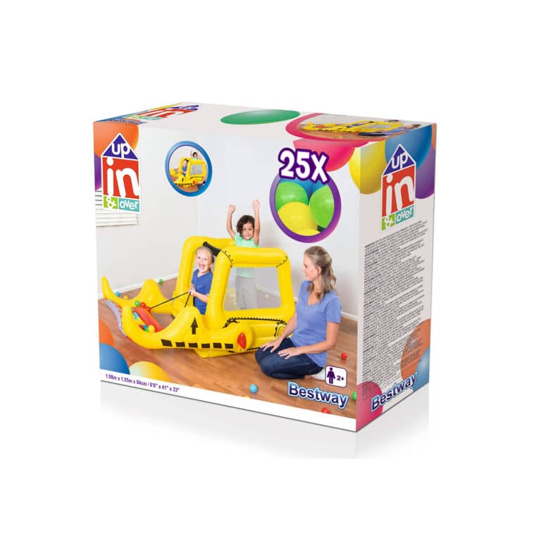 Piscina de bolas con forma de excavadora Up In & Over