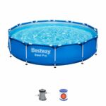 Conjunto de piscina sobre superficie de 3,66 m x 76 cm Steel Pro