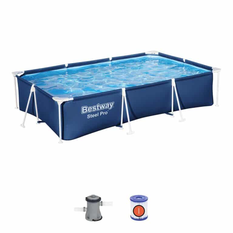 Piscina elevada rectangular 3 m x 2 m x 66 cm Bestway Steel Pro
