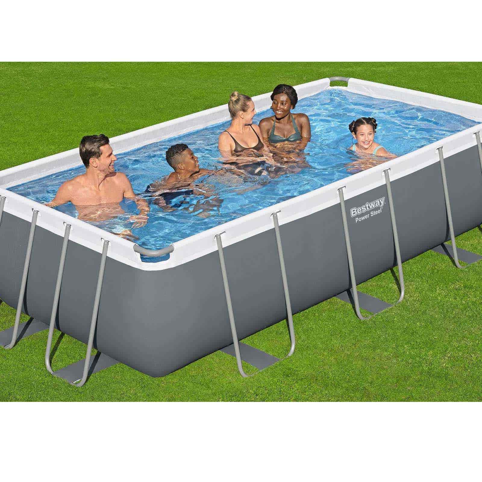Piscina elevada rectangular 4 x 2 x 1 m Bestway Power Steel Piscina elevada rectangular 4 x 2 x 1 m Bestway Power Steel