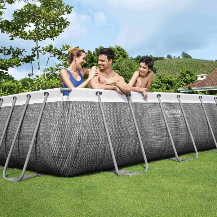 Conjunto piscina elevada Bestway Power Steel 4,04m x 2,01m x 1,00m