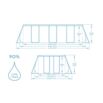 Conjunto piscina elevada Bestway Power Steel 4,04m x 2,01m x 1,00m