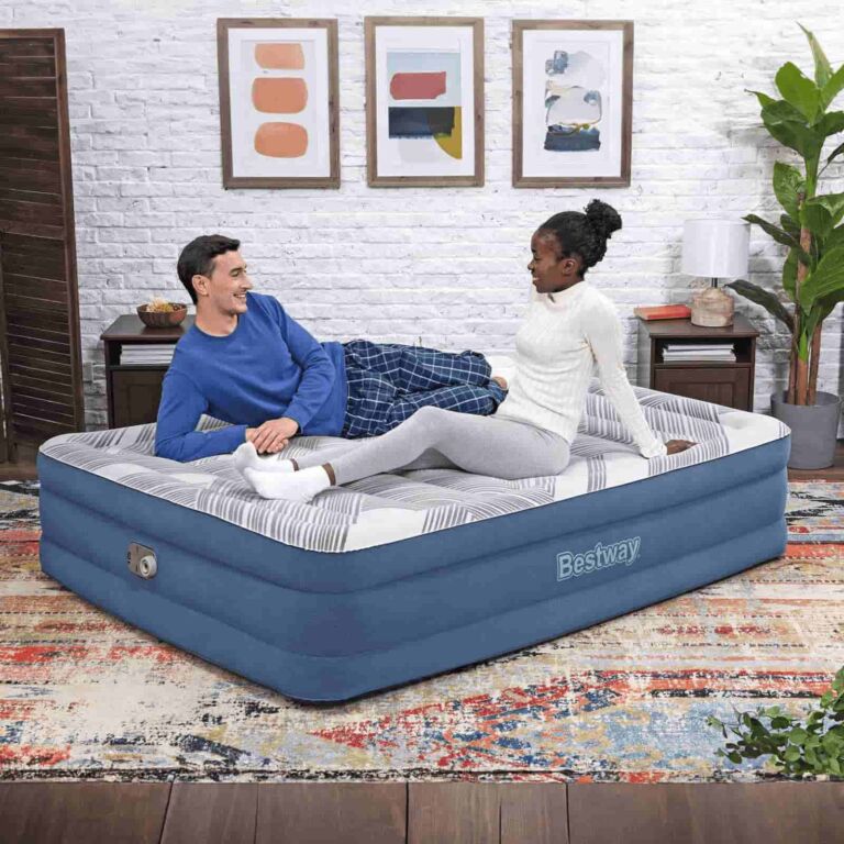 Colchón de aire doble medida Queen 2,03x1,52x46 cm bomba de aire incorporada Bestway Tritech