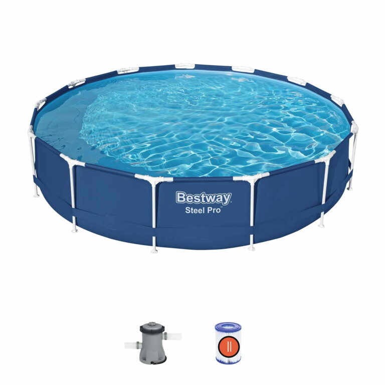 Piscina Steel Pro redonda (3,96 m x 84 cm) con depuradora