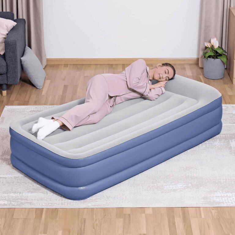 Colchón de aire doble 1,91 x 97 cm x 46 cm con bomba de aire integrada Bestway Tritech