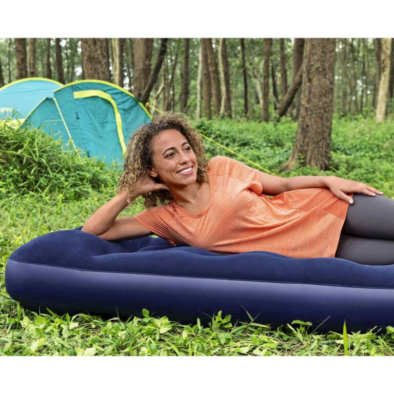 Colchón de aire individual 1,85 m x 76 cm x 28 cm con bomba de pie incorporada Bestway. Jr. Twin