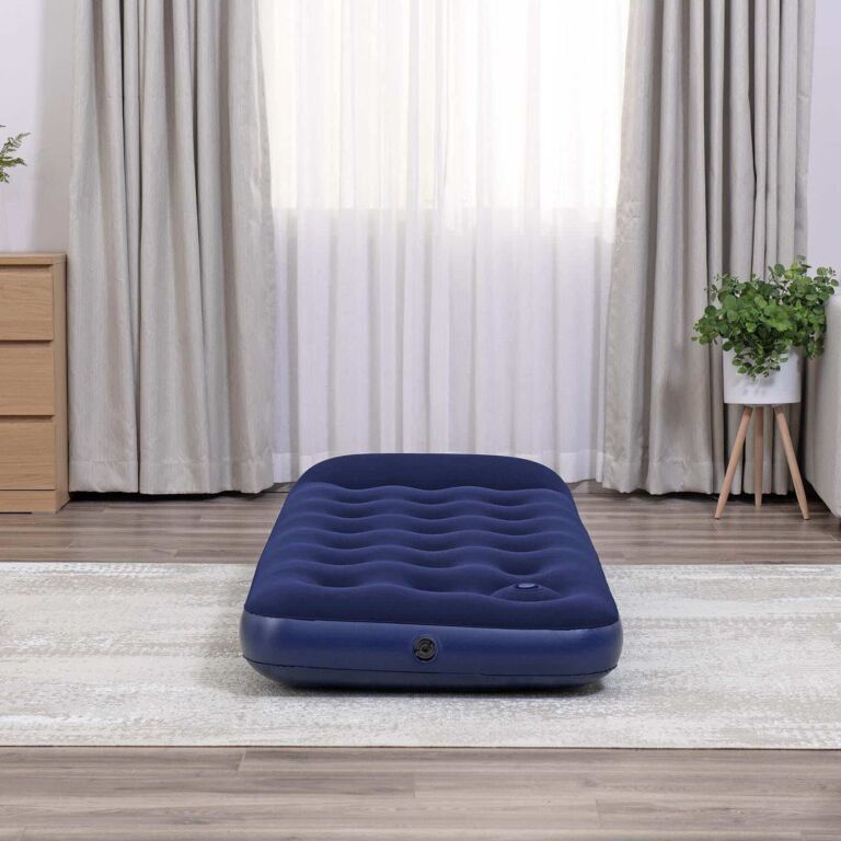 Colchón de aire individual 1,85 m x 76 cm x 28 cm con bomba de pie incorporada Bestway. Jr. Twin