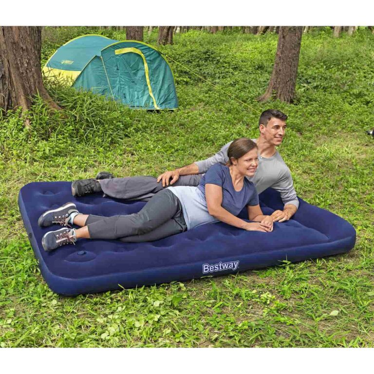 Colchón hinchable 1,91 m x 1,37 m x 28 cm con bomba de pie incorporada Bestway