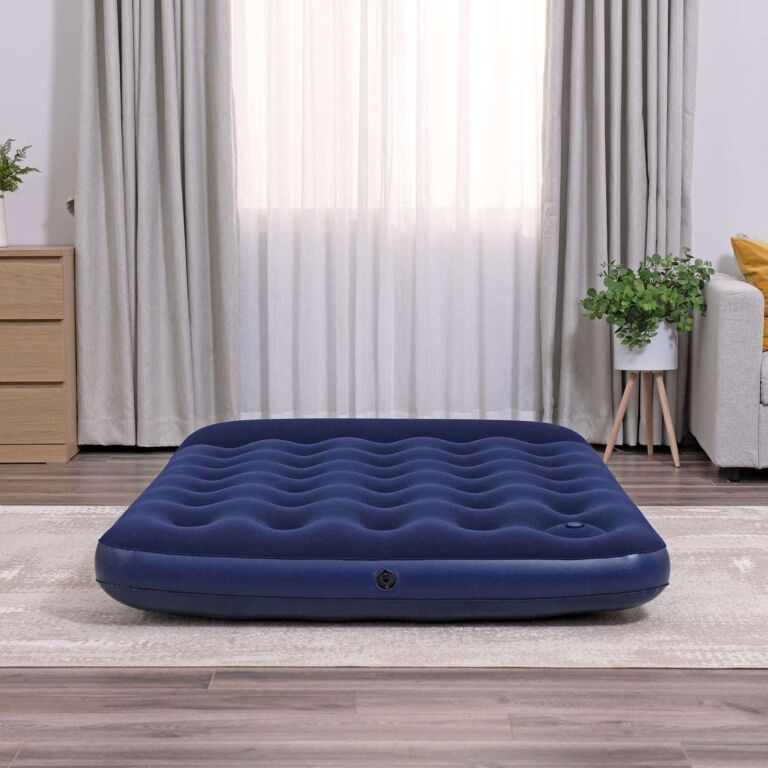 Colchón hinchable 1,91 m x 1,37 m x 28 cm con bomba de pie incorporada Bestway