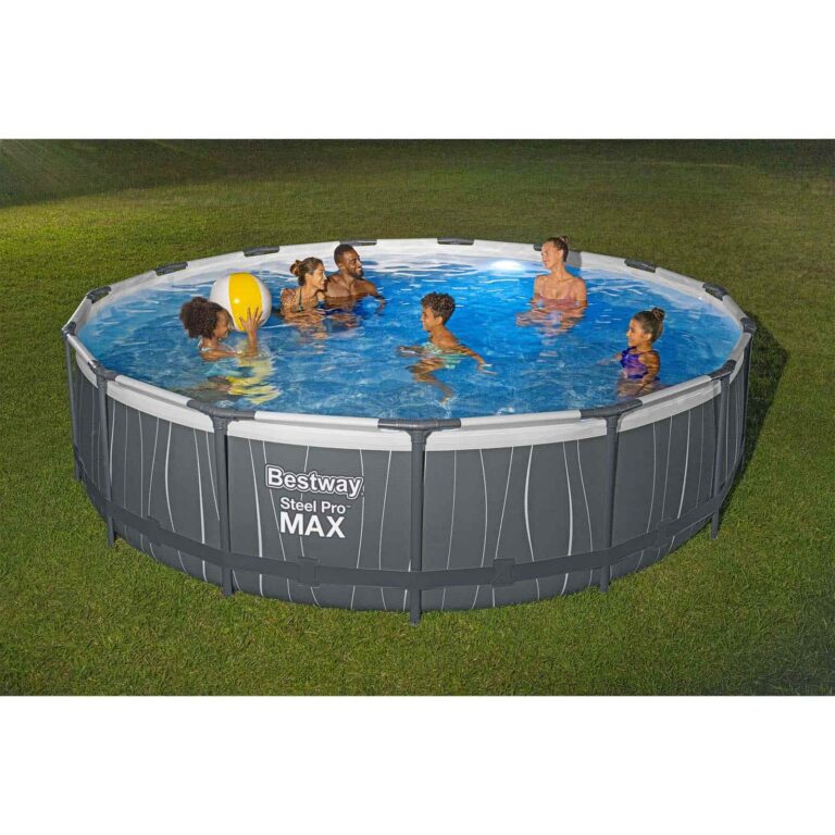 Piscina desmontable redonda con luz 4,57 x 1,07 m Bestway Steel Pro Max