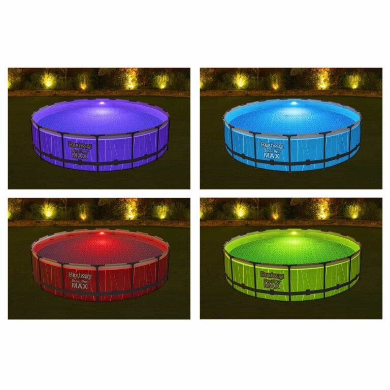 Piscina desmontable redonda con luz 4,57 x 1,07 m Bestway Steel Pro Max
