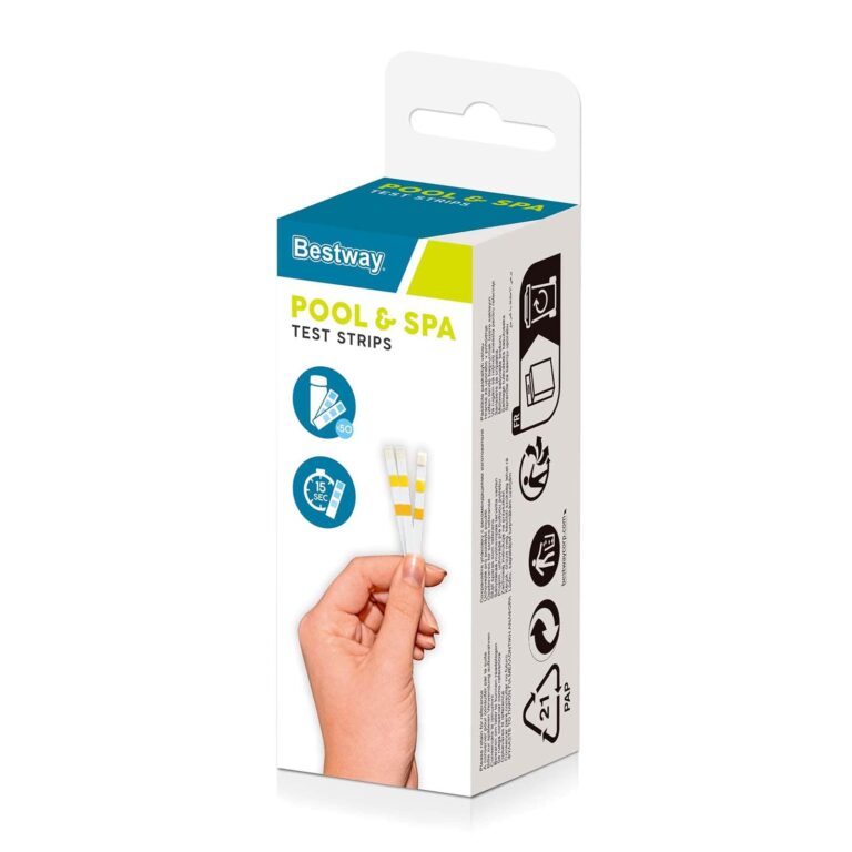 Tiras reactivas químicas 3 en 1 para piscinas y jacuzzis Bestway, paquete de 50