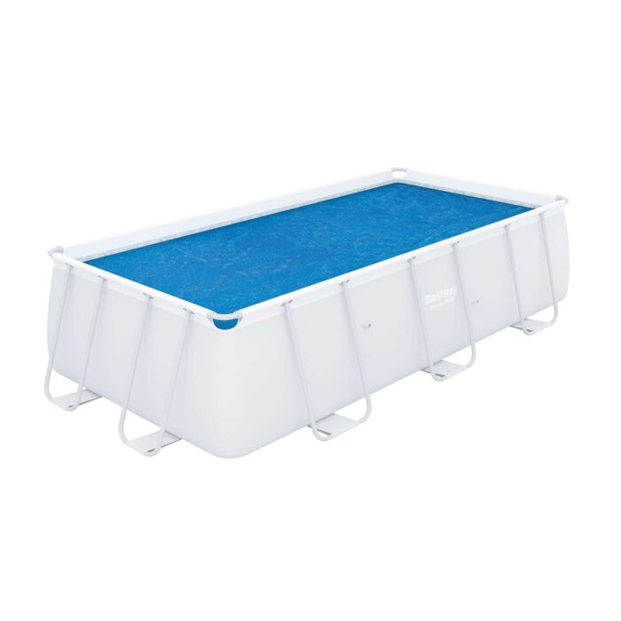 Cobertor solar rectangular de 3,8m y 1, 8m para piscinas elevadas Bestway