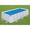 Cobertor solar rectangular de 3,8m y 1, 8m para piscinas elevadas Bestway