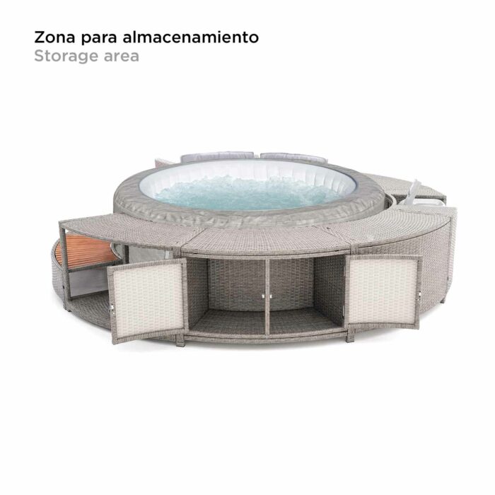 Spa exterior Zurich con revestimiento 279x40x56 cm Full