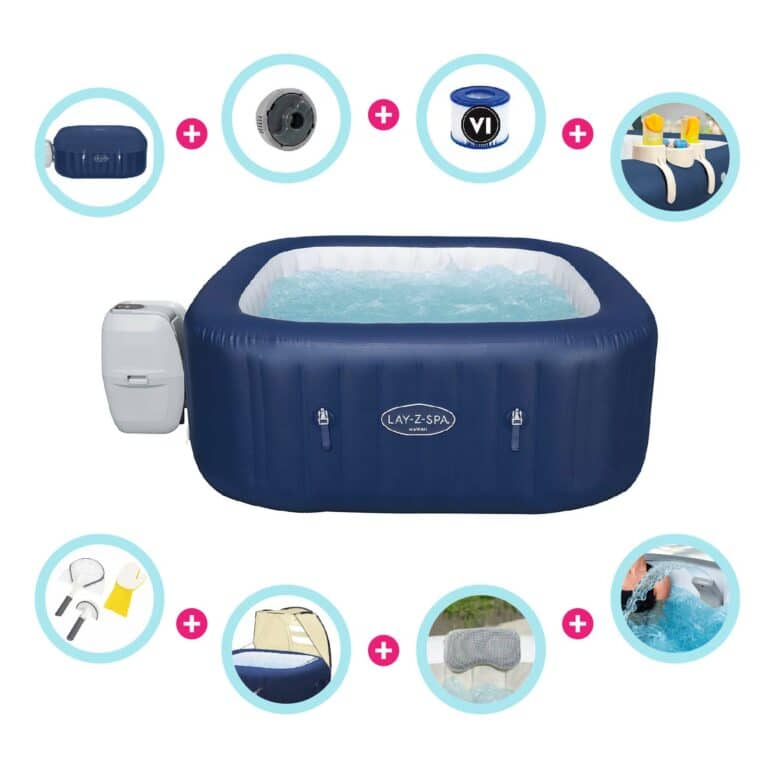Pack Spa de hidromasaje para 2-3 personas Lay-Z-Spa Hawaii AirJet + Accesorios