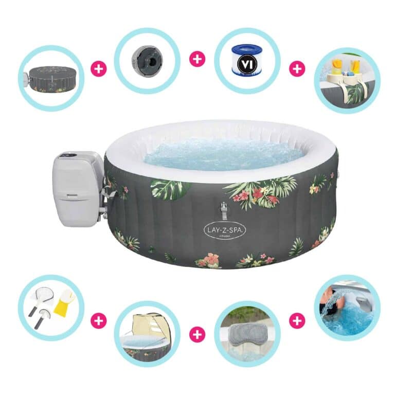 Pack Spa de hidromasaje para 2-3 personas Lay-Z-Spa Aruba AirJet + Accesorios