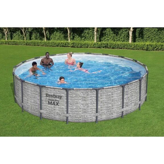 Set de piscina desmontable redonda Steel Pro Max de Bestway 549 x 122 cm