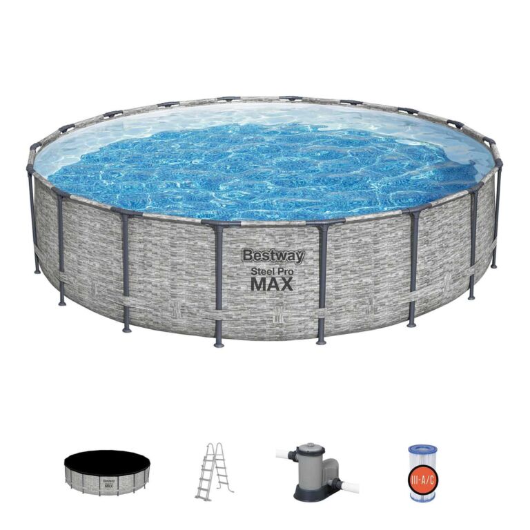 Set de piscina desmontable redonda Steel Pro Max de Bestway 549 x 122 cm
