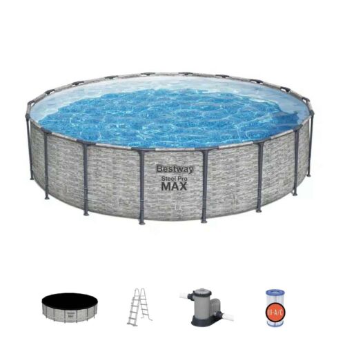 Set de piscina desmontable redonda Steel Pro Max de Bestway 549 x 122 cm