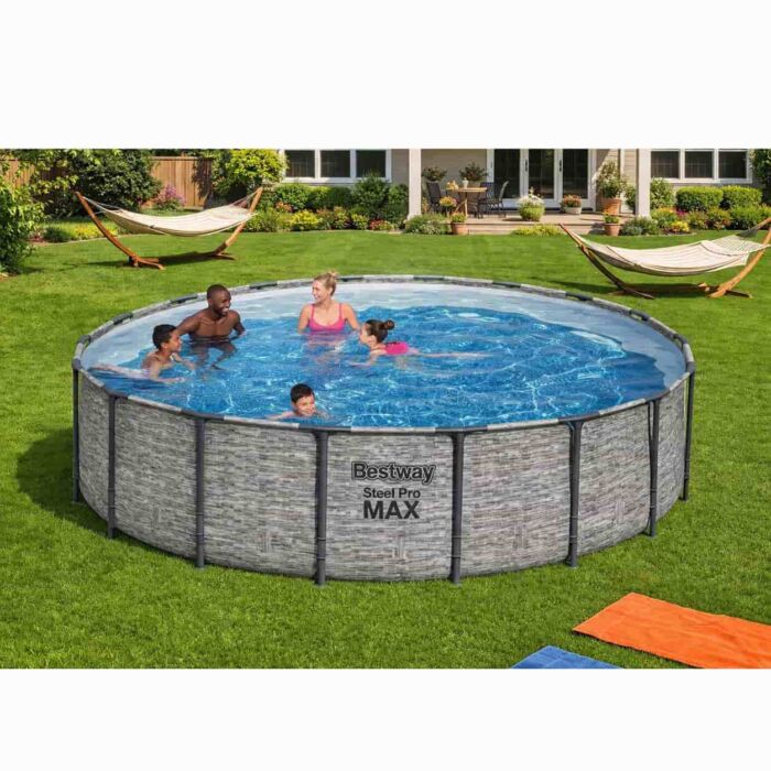 Set de piscina desmontable redonda Steel Pro Max de Bestway 549 x 122 cm