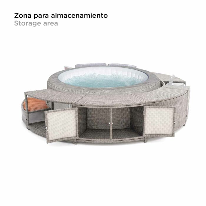 Spa exterior Zurich con recubrimiento 279x40x56 cm K2O Full