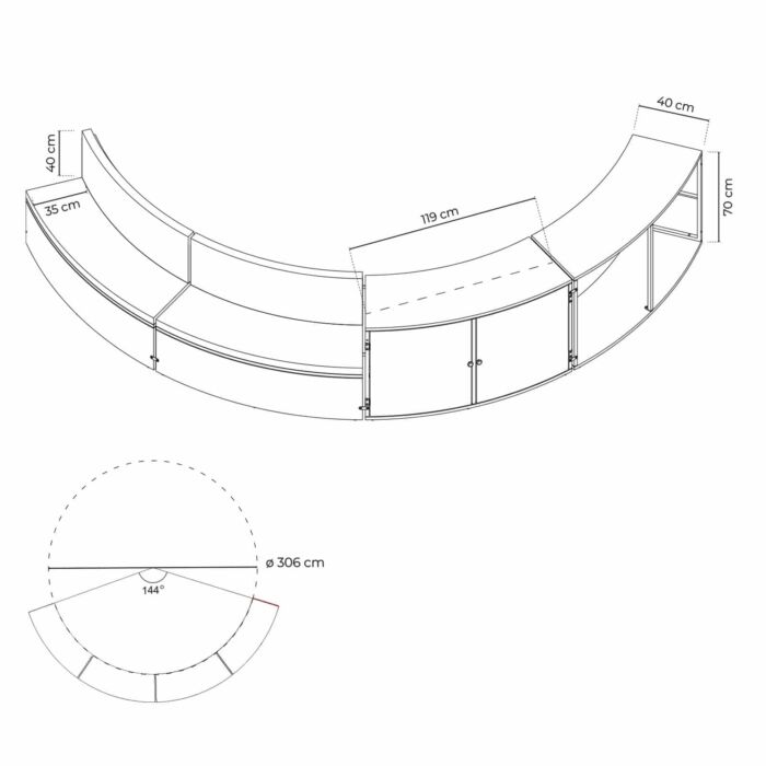 Revestimiento Pool “Half Surround 306”